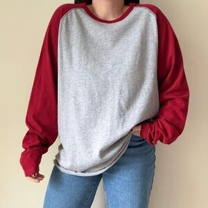 Vintage Gap Raglan Baseball Long Sleeve T-Shirt